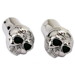 Ventildeckel TNT Totenkopf chrom (2 Stück) NETTOPREIS