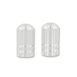 Ventildeckel gerändelt chrom (2 Stück)