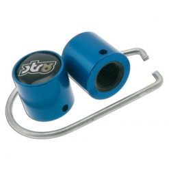 Ventildeckel str8 mit Diebstahlsicherung blau (2 Stück)