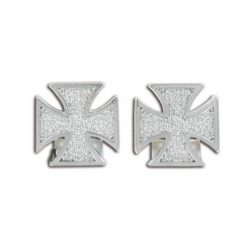 Ventildeckel Vicma Iron-Cross chrom (2 Stück)