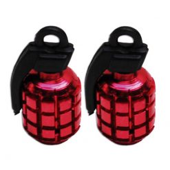 Ventildeckel TNT Granate rot (2 Stück)