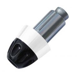 Lenkerendzapfen Rage Alu schwarz-weiss (2 Stück)