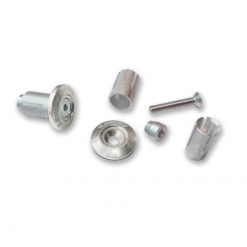 Lenkerendzapfen MX Alu silber 13-17mm (2 Stück)
