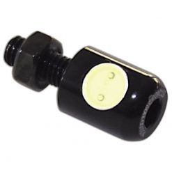 Kennzeichenbeleuchtung LED SHIN YO rund Ø13mm schwarz E-Hom