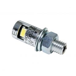 Kennzeichenbeleuchtung LED SHIN YO rund Ø12mm chrom E-Hom