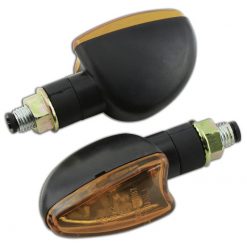 Blinker SHIN YO ARROW kurz, schwarz/orange E-Hom