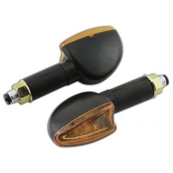 Blinker HIGHSIDER smart ARROW lang, schwarz/orange E-Hom