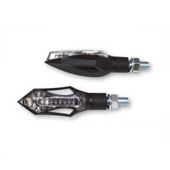 Blinker LED SHIN YO HATCH schwarz/transparent E-Hom