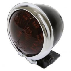 Rücklicht LED SHIN YO BATES STYLE schwarz/chrom, rot E-Hom