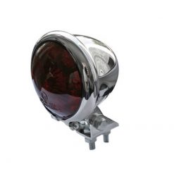 Rücklicht LED SHIN YO BATES STYLE chrom/rot E-Hom