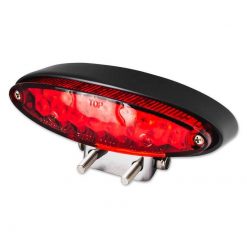 Rücklicht LED SHIN YO NUMBER1 mit Halter, schwarz/rot E-Hom NML