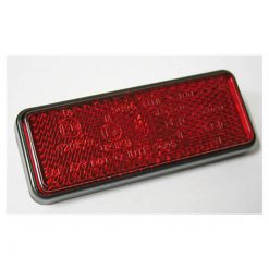 Rückstrahler SHIN YO rechteckig 91.5x36mm rot, z.schrauben E-Hom