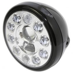 Scheinwerfer LED HIGHSIDER RENO TYP 1 190mm, schwarz,chrom E-Hom