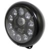 Scheinwerfer LED HIGHSIDER HD-STYLE TYP 1 210mm, schwarz m.E-Hom