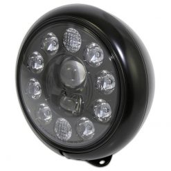 Scheinwerfer LED HIGHSIDER HD-STYLE TYP 1 210mm, schwarz m.E-Hom