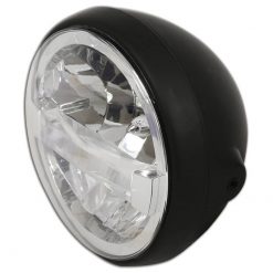 Scheinwerfer LED HIGHSIDER BRITISH STYLE T4 190mm, schwarz E-Hom