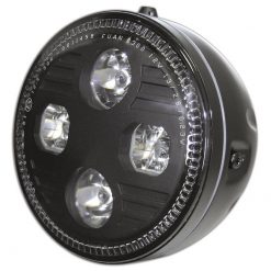 Scheinwerfer LED HIGHSIDER ATLANTA (S) 145mm, schwarz E-Hom