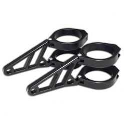 Scheinwerferhalter HIGHSIDER CNC Alu, kurz, schwarz Ø35-37mm