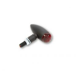 Rücklicht LED HIGHSIDER MICRO BULLET schwarz matt/rot E-Hom