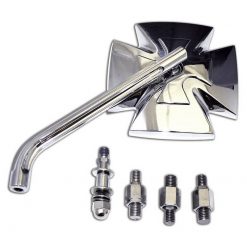 Rückspiegel HIGHSIDER IRON CROSS Paar, chrom E-Hom