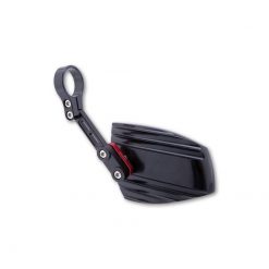 Lenkerendspiegel HIGHSIDER WAVE Paar, schwarz/rot E-Hom