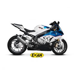 Auspuffanlage EXAN X-Black Oval in titan zu BMW (CH-Hom)