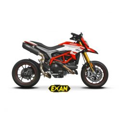 Auspuff EXAN Oval Carbon Cap in carbon zu Ducati (CH-Hom)