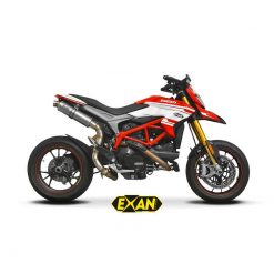 Auspuff EXAN X-GP in titan zu Ducati (CH-Hom)