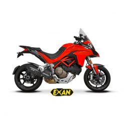 Auspuff EXAN X-Black Oval in carbon zu Ducati (CH-Hom)