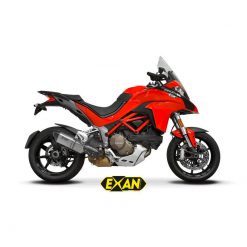 Auspuff EXAN X-Black Oval in inox zu Ducati (CH-Hom)