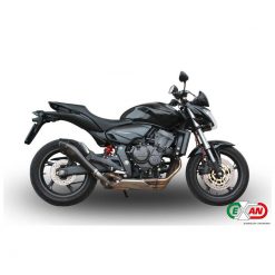 Auspuff EXAN X-Black Evo in inox-schwarz zu Honda (CH-Hom)