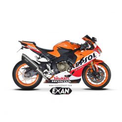 Auspuff EXAN X-Black Oval in carbon zu Honda (CH-Hom)