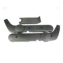 Seitenschützer PIAGGIO (Paar) zu Ciao Mono in SCHWARZ mit Trittbrett