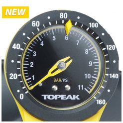 Standpumpe TOPEAK JoeBlow SPORT III mit Doppelkopf für Presta/Schrader- V