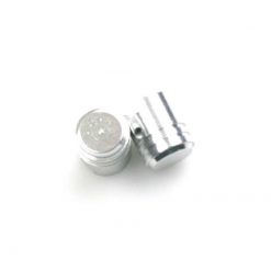 Ventildeckel TUN (Paar) Kolben-Style in Chrom mit SMILE