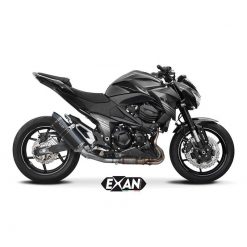 Auspuff EXAN X-Black Oval in carbon zu Kawasaki (CH-Hom)