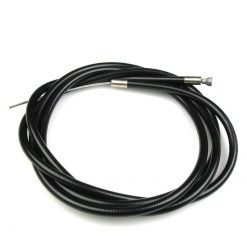 Brems- Kupplungszug BOWDENZUG inkl Kabelhülle (L 125cm) in schwarz (Nippel