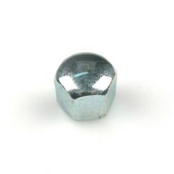 Hutmutter (FLACH) M 6/1 x H 9mm (DIN 917) verzinkt-blau
