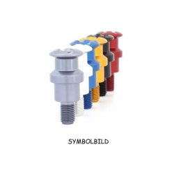 Ständeraufnahmen EVOTECH (Paar) zu KTM in ORANGE mit Gewinde M10 x 1.5mm