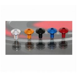 Schraube EVOTECH M6 x 10mm - Kopf Ø 12mm (7075-T6 TCBEI) aus ALU in Blau-