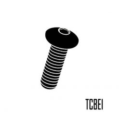 Schraube EVOTECH M6 x 20mm - Kopf Ø 12mm (7075-T6 TCBEI) aus ALU in Rot- E