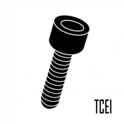 Schraube EVOTECH M6 x 15mm (7075-T6 TCEI) aus ALU in Schwarz- Eloxiert