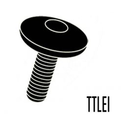 Schraube EVOTECH M5 x 10mm - Kopf Ø 16mm (7075-T6 TTLEI) aus ALU in Schwar