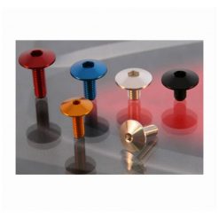 Schraube EVOTECH M6 x 15mm - Kopf Ø 16mm (7075-T6 TTLEI) aus ALU in Gold-