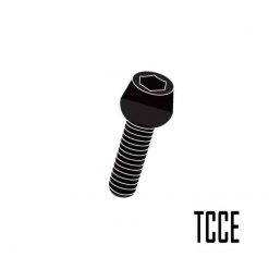 Schraube EVOTECH M6 x 15mm (7075-T6 TCCE) aus ALU in Schwarz- Eloxiert