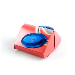 Spiegelabdeckung EVOTECH Paar (GW-KA1) in Blau zu Kawasaki/Yamaha (Lochabs