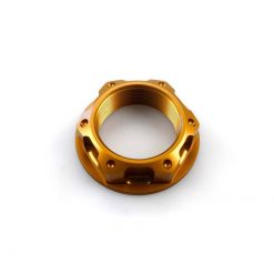 Lenkkopfmutter EVOTECH M22 x 1mm zu Aprilia/Suzuki/Yamaha in GOLD