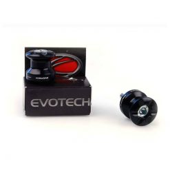 Ständeraufnahmen EVOTECH (Paar) zu Yamaha/Triumph/Aprilia in SCHWARZ mit G