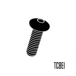 Schraube EVOTECH M4 x 15mm - Kopf Ø 12mm (7075-T6 TCBEI) aus ALU in Schwar