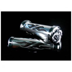 Griffe DMP (Paar) STREET - TRIBAL- FLAME (Ø 22 x 130mm) inkl. Chromkappe i